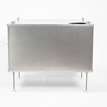 SXL ultralight stove side view showing lightweight titanium side panels and flat cooking top