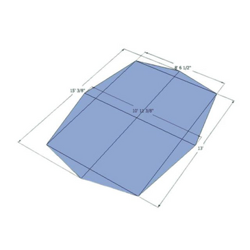 redcliff footprint with 15' x 13' center measurements 