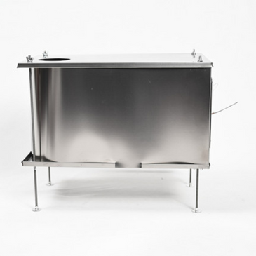 Seek Outside U-Turn ultralight stove side view showing lightweight titanium foil side panels and flat cooking top