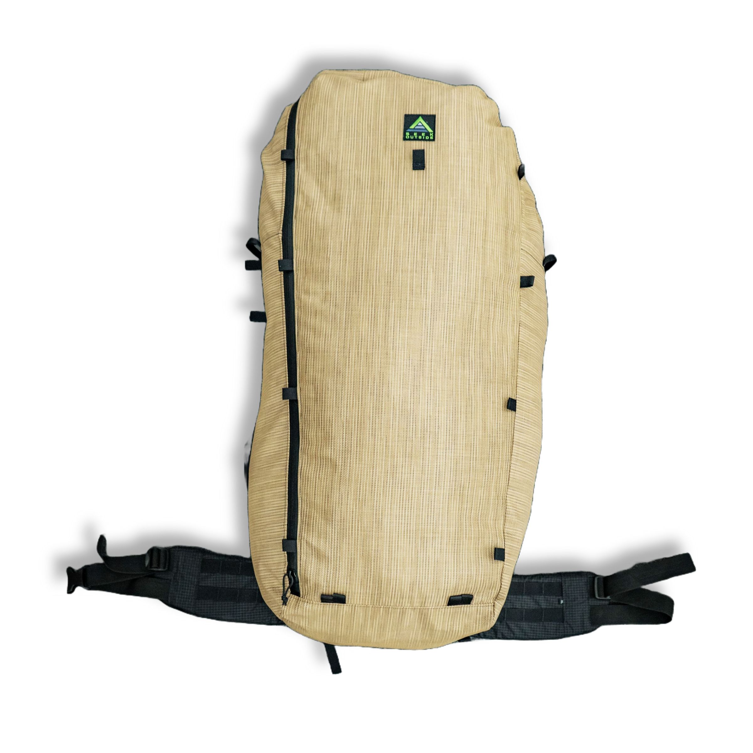 tan colored Wetlands backpack on a white backgrounf