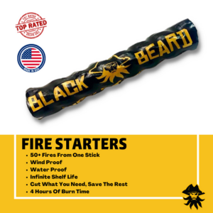 Black beard Fire starter graphic