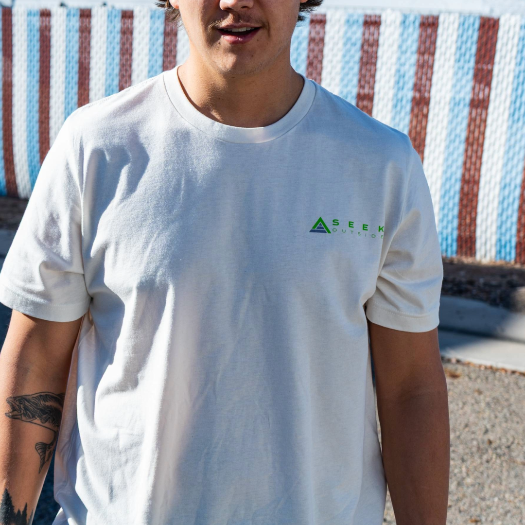 Man Wearing white t-shirt