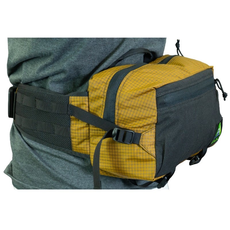 mesa hip pack coyote color showing the new and improved load lifter that attaches to the new hipbelt