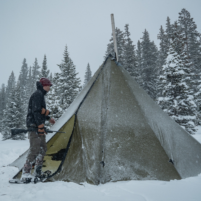 12 man hot tent winter