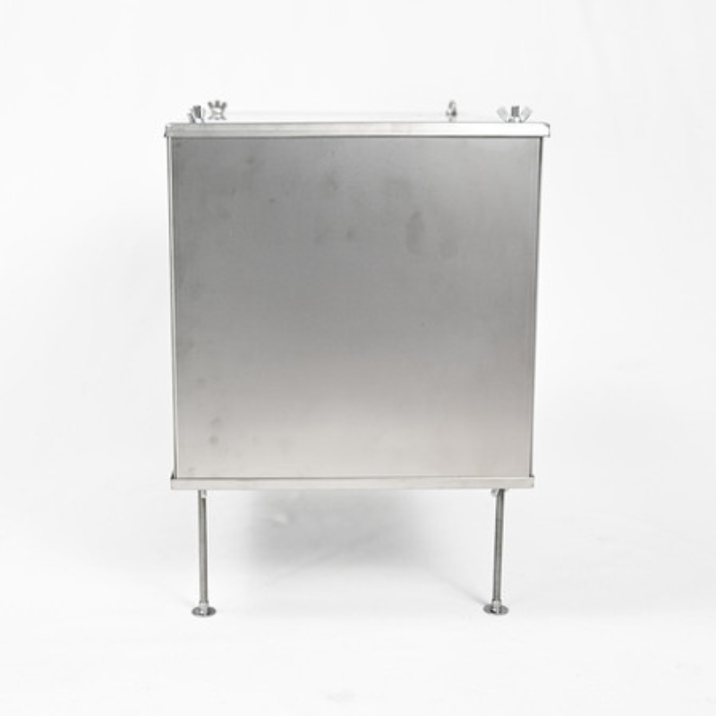 back view of titanium stove