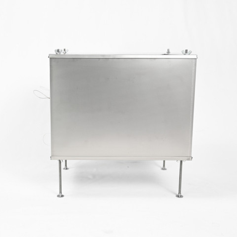 side view of titanium stove