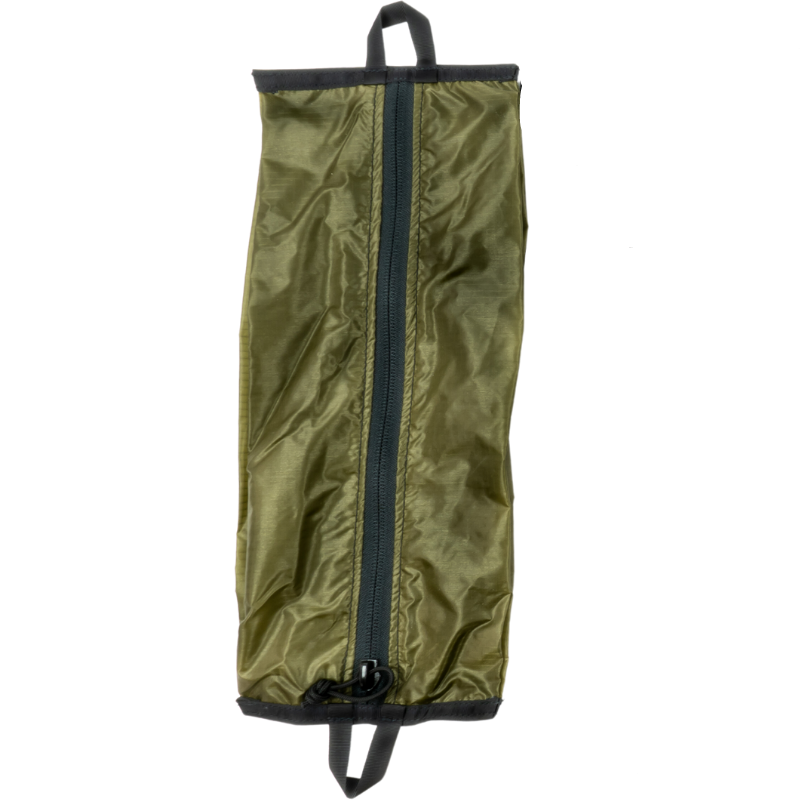 expandable pouch with full length zipper for easy use