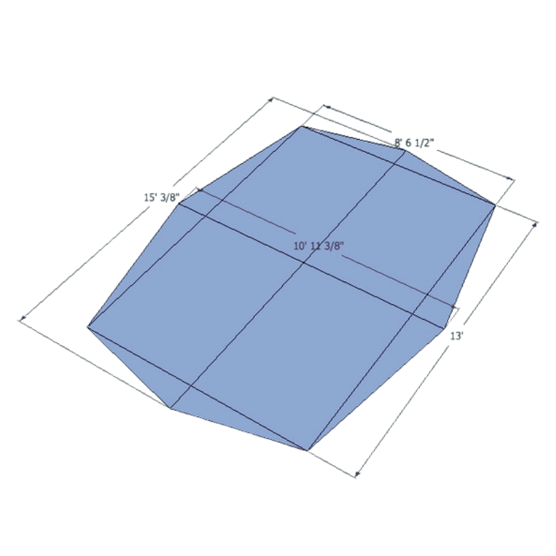 Redcliff light footprint diagram  