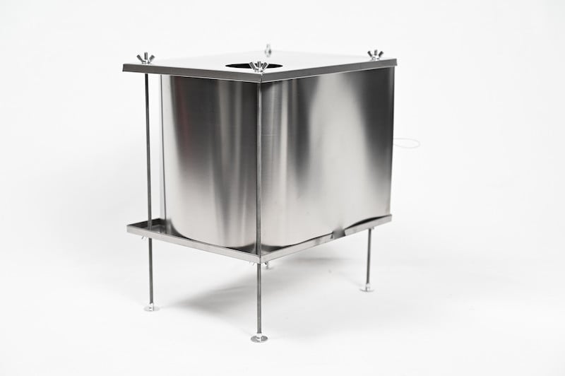 titanium foil sides and hardware convert a standard stove to a uturn stove