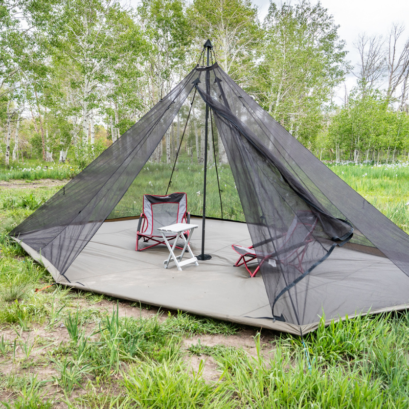 Redcliff full nest as a stand alone screen room is the perfect size for camp chairs and a small table