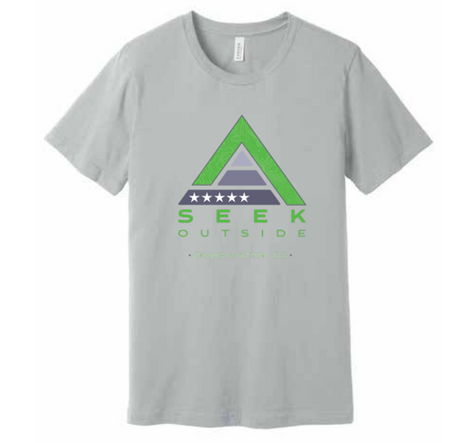 Grey Seek Outside T-shirt With Logo
