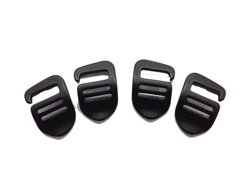 Bachelor Buckles, two right side and two left side
