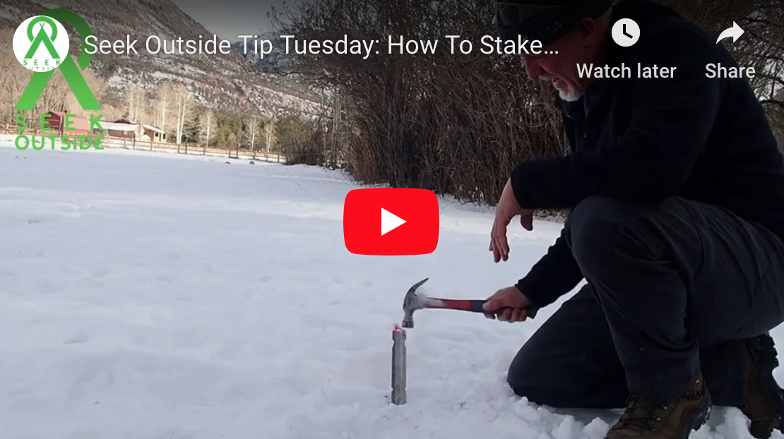 How to Stake a Tent in Frozen Ground Tip Tuesday Seek Outside