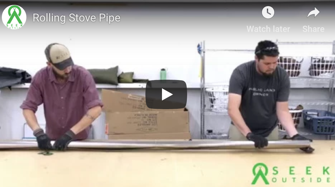 How To Roll a Titanium Stove Pipe (and other tips for stove pipes) - Seek  Outside