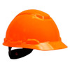 3M Hard Hat H-707R - Bright Orange 4-Point Ratchet Suspension - 20 EA/Case