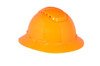 3M Full Brim Hard Hat H-806V - Orange 4-Point Ratchet Suspension - Vented - 20 EA/Case