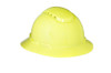 3M Full Brim Hard Hat H-809V - Hi-Vis Yellow 4-Point Ratchet Suspension - Vented - 20 EA/Case