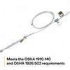 3M DBI-SALA Permanent Multi-Span Horizontal Lifeline System - Galvanized Cable - 140 ft. - 7603140