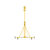 3M DBI-SALA Flexiguard A-Frame Rail Adjustable Height Anchor System - 2 User - Yellow - 16 - 22.5 ft Height - 30 ft Width - 8517781
