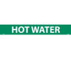 Pipemarker - Hot Water - 2X14 - 1 1/4 Letter - PS Vinyl - A1292G