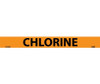 Pipemarker - Chlorine - 1X9 - 3/4 Letter - PS Vinyl - B1284O