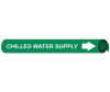 Pipemarker Precoiled Chilled Water Supply W/G Fits 1 1/8"-2 3/8" Pipe