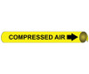 Pipemarker Precoiled - Compressed Air B/Y - Fits 1 1/8"-2 3/8" Pipe - B4023