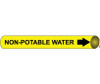 Pipemarker Precoiled Non-Potable Water B/Y Fits 1 1/8"-2 3/8" Pipe