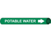 Pipemarker Precoiled - Potable Water W/G - Fits 1 1/8"-2 3/8" Pipe - B4084