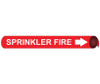 Pipemarker Precoiled - Sprinkler Fire W/R - Fits 1 1/8"-2 3/8" Pipe - B4095