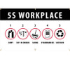 Banner - 5S Workplace Sort Set In Order Shine Standardize Sustain - 3Ftx5Ft - Polyethylene - BT553