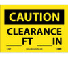 Caution: Clearance ---Ft. ---In. - 7X10 - PS Vinyl - C100P