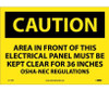 Caution: Area In Front Of This Electrical Panel  - 10X14 - PS Vinyl - C115PB