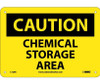 Caution: Chemical Storage Area - 7X10 - Rigid Plastic - C126R