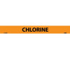 Pipemarker - Chlorine - 1X9 - 1/2 Letter - PS Vinyl - C1284O