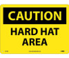 Caution: Hard Hat Area - 10X14 - .040 Alum - C31AB
