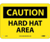 Caution: Hard Hat Area - 7X10 - Rigid Plastic - C31R
