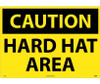 Caution: Hard Hat Area - 20X28 - Rigid Plastic - C31RD