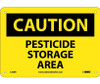 Caution: Pesticide Storage Area - 7X10 - Rigid Plastic - C350R