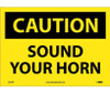 Caution: Sound Your Horn - 10X14 - PS Vinyl - C352PB