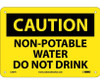 Caution: Non-Potable Water Do Not Drink - 7X10 - Rigid Plastic - C361R