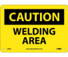 Caution: Welding Area - 7X10 - Rigid Plastic - C362R