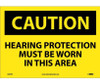 Caution: Hearing Protection Must Be Worn In This Area - 10X14 - PS Vinyl - C393PB