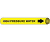 Pipemarker Precoiled - High Pressure Water B//Y - Fits 2 1/2"-3 1/4" Pipe - C4060