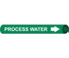 Pipemarker Precoiled - Process Water W/G - Fits 2 1/2"-3 1/4" Pipe - C4085