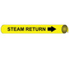 Pipemarker Precoiled - Steam Return B/Y - Fits 2 1/2"-3 1/4" Pipe - C4098