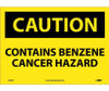 Caution: Contains Benzene Cancer Hazard - 10X14 - PS Vinyl - C446PB