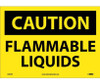 Caution: Flammable Liquids -10X14 - PS Vinyl - C492PB