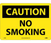 Caution: No Smoking - 10X14 - Rigid Plastic - C49RB