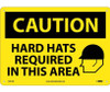 Caution: Hard Hats Required In This Area - Graphic - 10X14 - .040 Alum - C507AB
